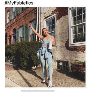 2 piece medium fabletics workout set